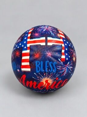 USA Patriotic Foam Dumpling Squishy – Bless America Fireworks Design